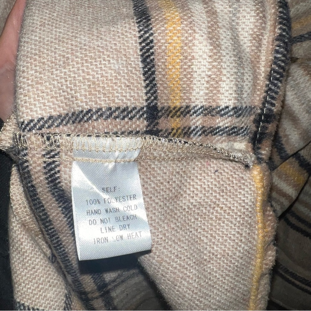 Plaid Fringe Jacket/Shacket - Picture 6 of 7